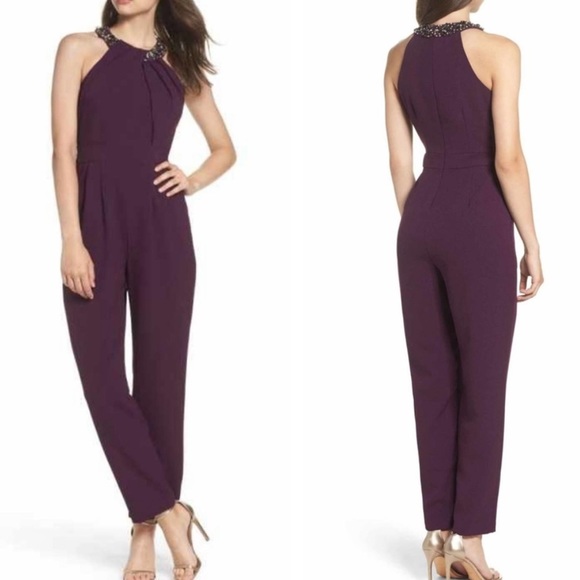 Eliza J Pants Jumpsuits Eliza J Maroon Pantsuit Poshmark M 65b5d7ca91e0534a0f442964